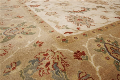 Chobi Beige Hand Knotted 83 X 911 Area Rug 250-21564 Image 1