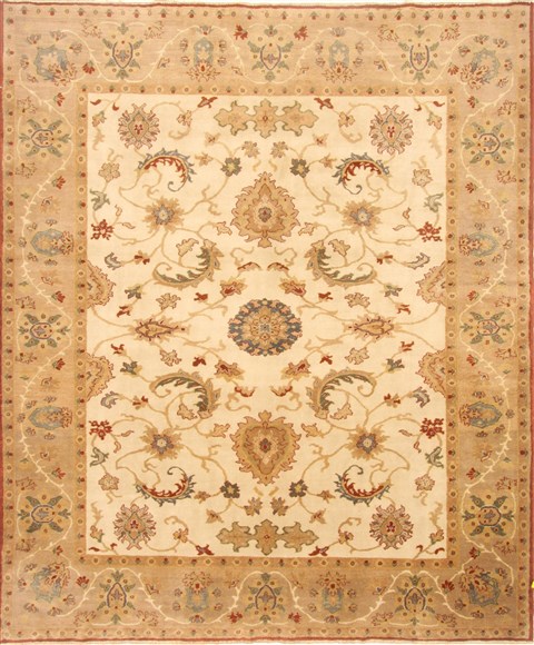 Chobi Beige Hand Knotted 83 X 911 Area Rug 250-21564 Image 0