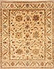 Chobi Beige Hand Knotted 81 X 101  Area Rug 250-21569 Thumb 0