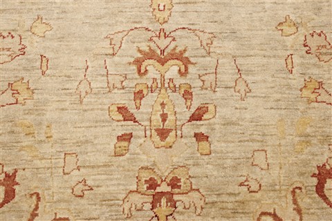Pishavar Beige Hand Knotted 82 X 910  Area Rug 250-21572 Image 15