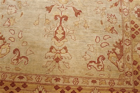 Pishavar Beige Hand Knotted 82 X 910  Area Rug 250-21572 Image 16