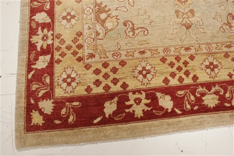 Pishavar Beige Hand Knotted 82 X 910  Area Rug 250-21572 Image 17
