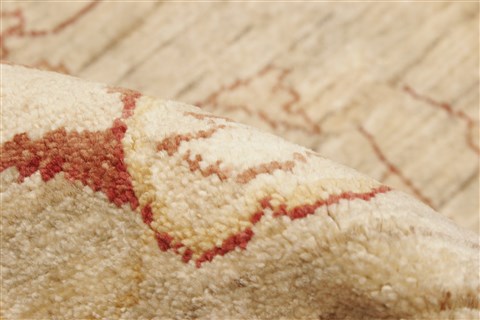 Pishavar Beige Hand Knotted 82 X 910  Area Rug 250-21572 Image 5