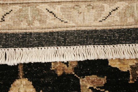 Chobi Black Hand Knotted 81 X 106  Area Rug 250-21574 Image 17
