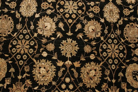 Chobi Black Hand Knotted 81 X 106  Area Rug 250-21574 Image 19