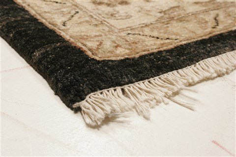 Chobi Black Hand Knotted 81 X 106  Area Rug 250-21574 Image 23