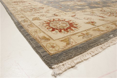 Ziegler Blue Hand Knotted 80 X 101 Area Rug 250-21577 Image 19