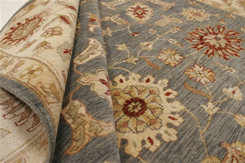 Ziegler Blue Hand Knotted 80 X 101 Area Rug 250-21577 Image 9