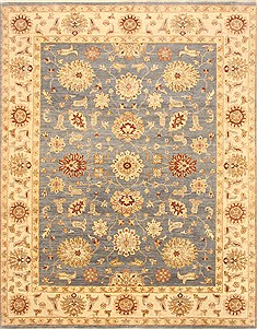 Ziegler Blue Hand Knotted 8'0" X 10'1"  Area Rug 250-21577