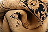 Sarouk Beige Runner Hand Knotted 26 X 63 Area Rug 100-21578 Thumb 3