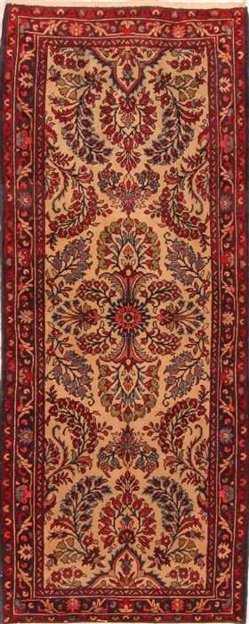 Haji Jalili Red Hand Knotted 27 X 66  Area Rug 253-21579 Image 0