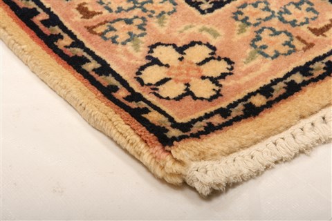 Kashan White Runner Hand Knotted 26 X 68 Area Rug 100-21582 Image 9