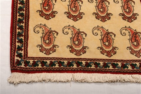 Abadeh Beige Runner Hand Knotted 26 X 410 Area Rug 100-21583 Image 20
