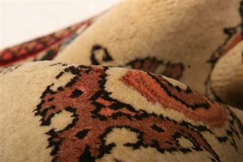 Abadeh Beige Runner Hand Knotted 26 X 410 Area Rug 100-21583 Image 2