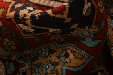 Tabriz Red Runner Hand Knotted 21 X 67  Area Rug 253-21586 Image 4