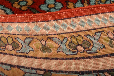 Tabriz Red Runner Hand Knotted 21 X 67  Area Rug 253-21586 Image 11