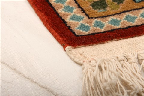 Tabriz Red Runner Hand Knotted 21 X 67  Area Rug 253-21586 Image 14