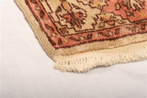 Floral Botanical Yellow Hand Knotted 28 X 57 Area Rug 100-21587 Image 17