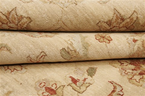 Ziegler Beige Hand Knotted 82 X 101 Area Rug 250-21590 Image 11