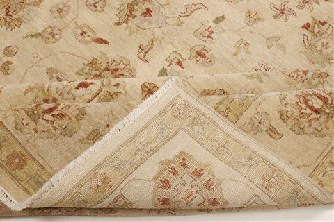 Ziegler Beige Hand Knotted 82 X 101 Area Rug 250-21590 Image 16