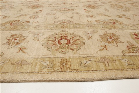 Ziegler Beige Hand Knotted 82 X 101 Area Rug 250-21590 Image 20