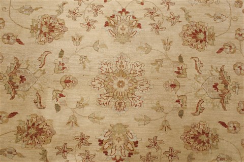 Ziegler Beige Hand Knotted 82 X 101 Area Rug 250-21590 Image 22