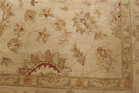 Ziegler Beige Hand Knotted 82 X 101 Area Rug 250-21590 Image 24