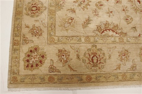 Ziegler Beige Hand Knotted 82 X 101 Area Rug 250-21590 Image 25