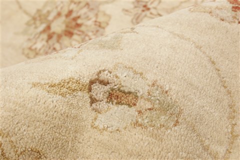Ziegler Beige Hand Knotted 82 X 101 Area Rug 250-21590 Image 2