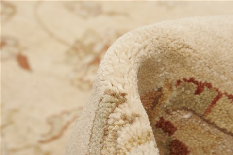 Ziegler Beige Hand Knotted 82 X 101 Area Rug 250-21590 Image 3