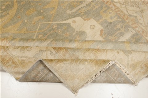 Oushak Green Hand Knotted 83 X 911 Area Rug 250-21592 Image 11