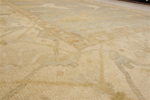 Oushak Green Hand Knotted 83 X 911 Area Rug 250-21592 Image 13