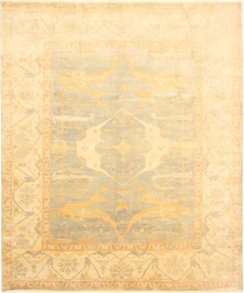 Oushak Green Hand Knotted 83 X 911 Area Rug 250-21592 Image 0