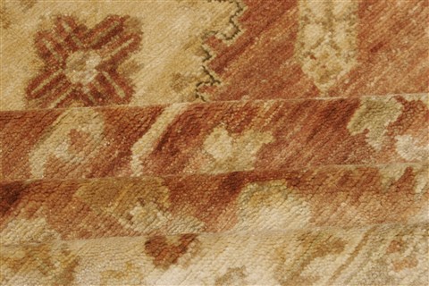Oushak Brown Hand Knotted 86 X 102 Area Rug 250-21594 Image 11