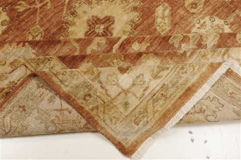 Oushak Brown Hand Knotted 86 X 102 Area Rug 250-21594 Image 12