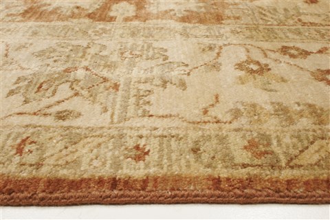 Oushak Brown Hand Knotted 86 X 102 Area Rug 250-21594 Image 14