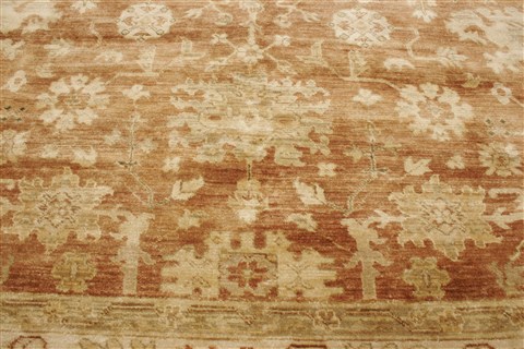 Oushak Brown Hand Knotted 86 X 102 Area Rug 250-21594 Image 16