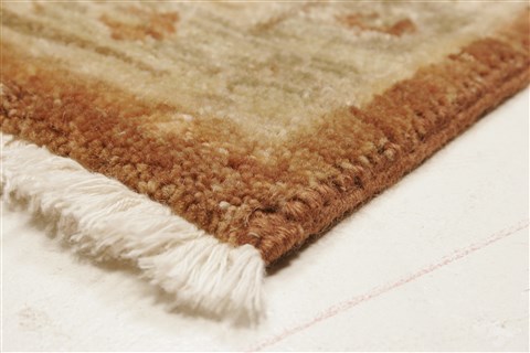 Oushak Brown Hand Knotted 86 X 102 Area Rug 250-21594 Image 19