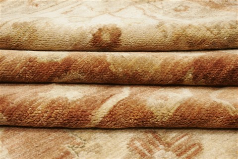Oushak Brown Hand Knotted 86 X 102 Area Rug 250-21594 Image 9
