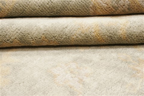 Oushak Green Hand Knotted 710 X 100  Area Rug 250-21596 Image 12