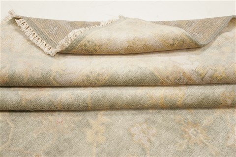 Oushak Green Hand Knotted 710 X 100  Area Rug 250-21596 Image 14