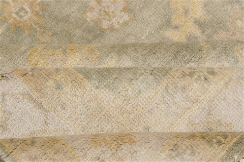 Oushak Green Hand Knotted 710 X 100  Area Rug 250-21596 Image 15