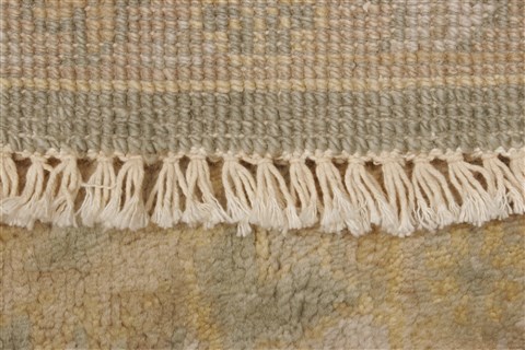 Oushak Green Hand Knotted 710 X 100  Area Rug 250-21596 Image 18