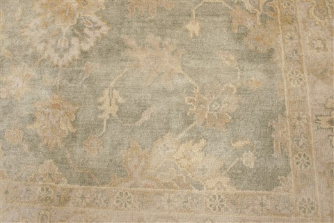 Oushak Green Hand Knotted 710 X 100  Area Rug 250-21596 Image 19