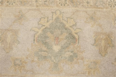 Oushak Green Hand Knotted 710 X 100  Area Rug 250-21596 Image 2