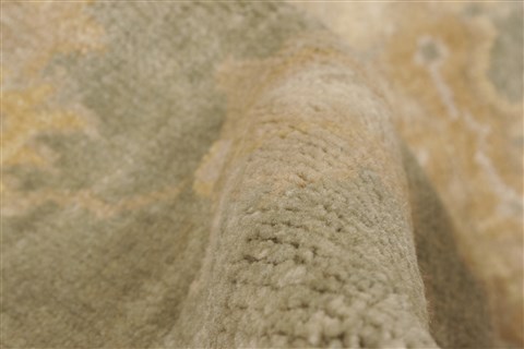 Oushak Green Hand Knotted 710 X 100  Area Rug 250-21596 Image 3