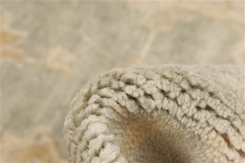 Oushak Green Hand Knotted 710 X 100  Area Rug 250-21596 Image 6