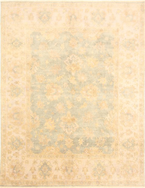 Oushak Green Hand Knotted 710 X 100  Area Rug 250-21596 Image 0