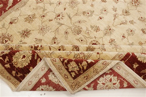 Chobi Beige Hand Knotted 81 X 94  Area Rug 250-21597 Image 14