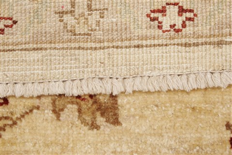 Chobi Beige Hand Knotted 81 X 94  Area Rug 250-21597 Image 16